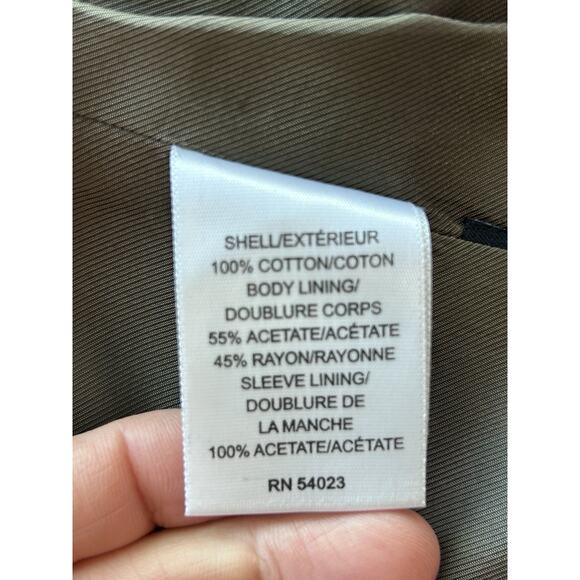 Banana Republic‎ Blazer Mens 40S Brown Striped Cotton Sport Coat 3 Button Jacket - Picture 6 of 7